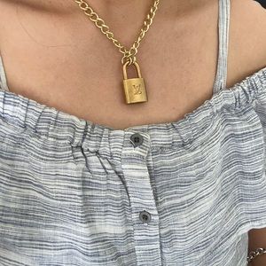 ***SOLD*** Authentic Louis Vuitton Lock necklace